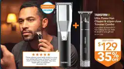 Shaver Shop Transform-U Ultra Power Hair Clipper & Super-close Trimmer Combo offer