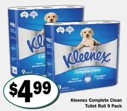 Friendly Grocer Kleenex Complete Clean Toilet Roll offer