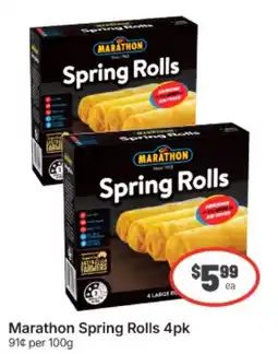 IGA Marathon Spring Rolls offer