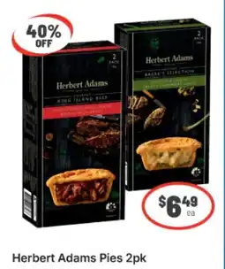 IGA Herbert Adams Pies 2pk offer