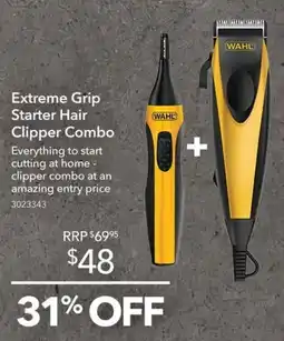 Shaver Shop Wahl Extreme Grip Starter Hair Clipper Combo offer