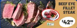 IGA Beef Eye Fillet Steak offer