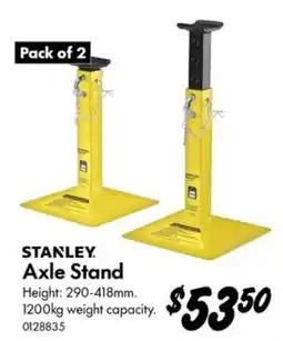 Bunnings Stanley Axle Stand offer