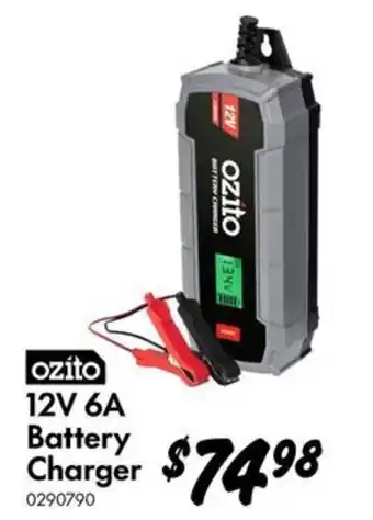 Ozito 12V 6A Battery Charger