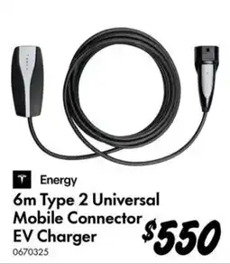 Bunnings Energy 6m Type 2 Universal Mobile Connector EV Charger offer