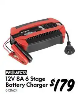 Bunnings Projecta 12V 8A 6 Stage Battery Charger offer