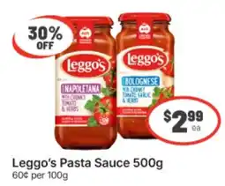 IGA Leggo's Pasta Sauce offer