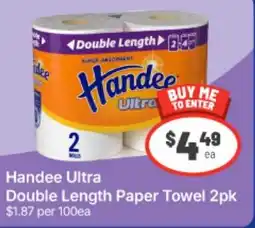 IGA Handee Ultra Double Length Paper Towel offer