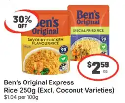IGA Ben's Original Express Rice offer