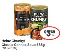 IGA Heinz Chunky/Classic Canned Soup offer