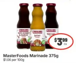 IGA MasterFoods Marinade offer