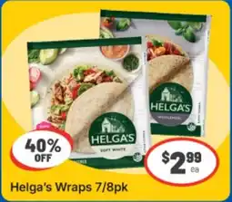 IGA Helga's Wraps offer