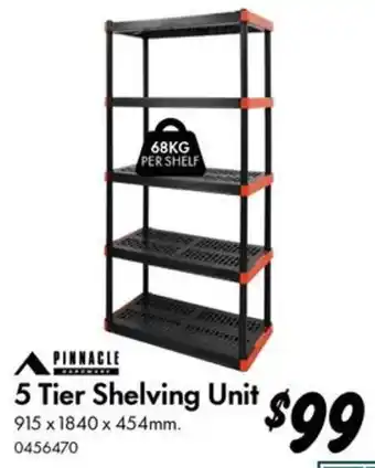 Pinnacle 5 Tier Shelving Unit