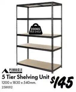 Bunnings Pinnacle 5 Tier Shelving Unit offer