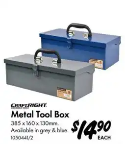 Bunnings CraftRight Metal Tool Box offer