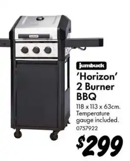 Bunnings jumbuck 'Horizon' 2 Burner BBQ offer