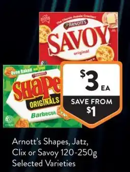 Foodworks Arnott's Shapes offer