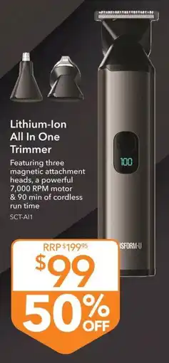 Shaver Shop Lithium-ion All In One Trimmer offer