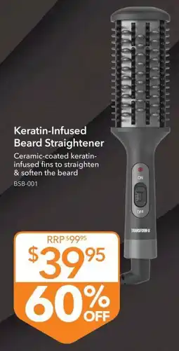 Shaver Shop Keratin-Infused Beard Straightener Transform-U offer