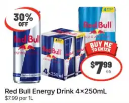 IGA Red Bull Energy Drink offer