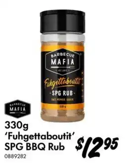 Bunnings Barbecue Mafia 'Fuhgettaboutit' SPG BBQ Rub offer