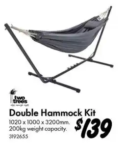 Bunnings Two Trees Double Hammock Kit offer