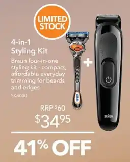 Shaver Shop Braun 4-in-1 Styling Kit offer