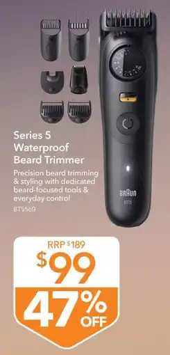 Shaver Shop Braun Series 5 Waterproof Beard Trimmer offer