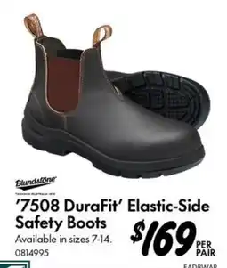 Bunnings Blundstone '7508 DuraFit' Elastic-Side Safety Boots offer