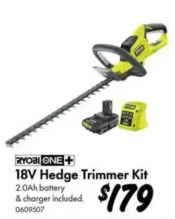 Bunnings Ryobi One+ 18V Hedge Trimmer Kit offer