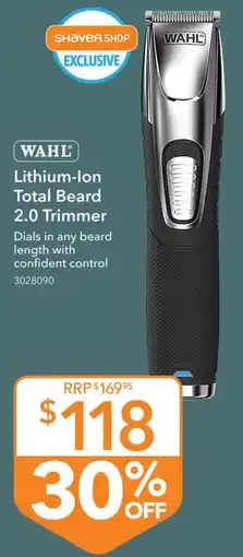 Shaver Shop Wahl Lithium-Ion Total Beard 2.0 Trimmer offer