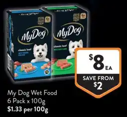 Foodworks My Dog Wet Food offer