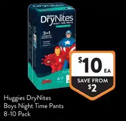 Foodworks Huggies DryNites Boys Night Time Pants offer