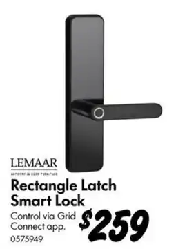Bunnings Lemaar Rectangle Latch Smart Lock offer