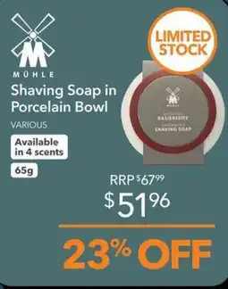 Shaver Shop Mohle Shaving Soap in Porcelain Bowl offer