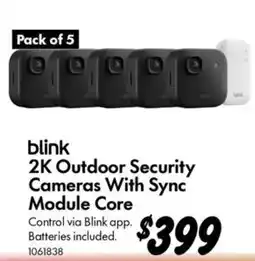 Bunnings blink 2K Outdoor Security Cameras With Sync Module Core offer