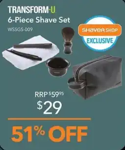 Shaver Shop Transform-U 6-Piece Shave Set offer