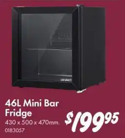 Bunnings 46L Mini Bar Fridge offer