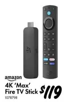 Bunnings amazon 4K 'Max' Fire TV Stick offer