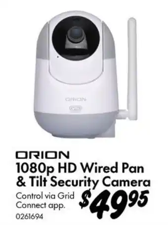 Orion 1080p HD Wired Pan & Tilt Security Camera
