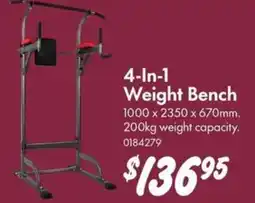 Bunnings 4-In-1 Weight Bench offer