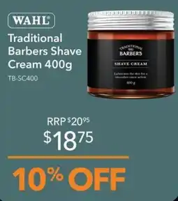 Shaver Shop Wahl Traditional Barbers Shave Cream offer