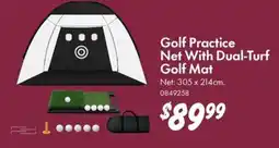 Bunnings Golf Practice Net With Dual-Turf Golf Mat offer