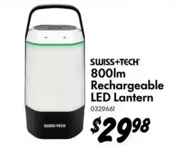 Bunnings Swiss-tech 800lm Rechargeable LED Lantern offer