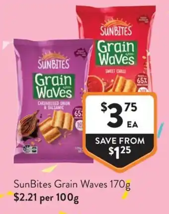 Foodworks SunBites Grain Waves offer