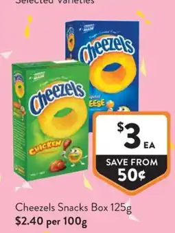 Foodworks Cheezels Snacks Box offer