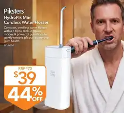 Shaver Shop Piksters HydroPik Mini Cordless Water Flosser offer