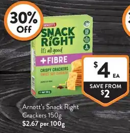Foodworks Arnott's Snack Right Crackers offer