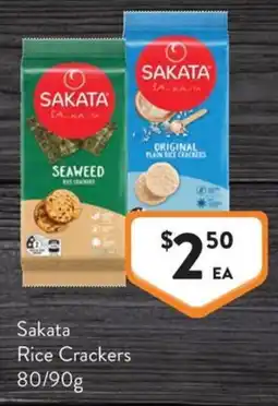 Foodworks Sakata Rice Crackers offer