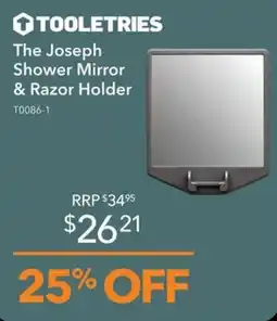 Shaver Shop The Joseph Shower Mirror & Razor Holder offer